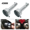 Baceyong Universal 45 mm Silver Motorcycle Exhaust Silencer for Motorcycle