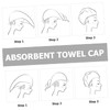 NOLITOY Hair Dry Wrap Cap Quick Drying Hair Towel for