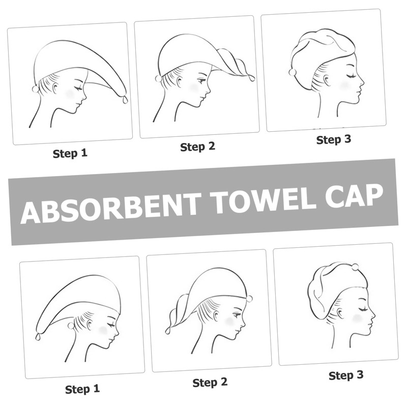 NOLITOY Hair Dry Wrap Cap Quick Drying Hair Towel for