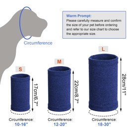 Quiet Ears for Dogs, Rbenxia 1 Piece Dog Ear Cover Hoodies Dog Ear Muffs Headband Noise Ear Protection Warm Winter Ear Scarf (Blue, Large)
