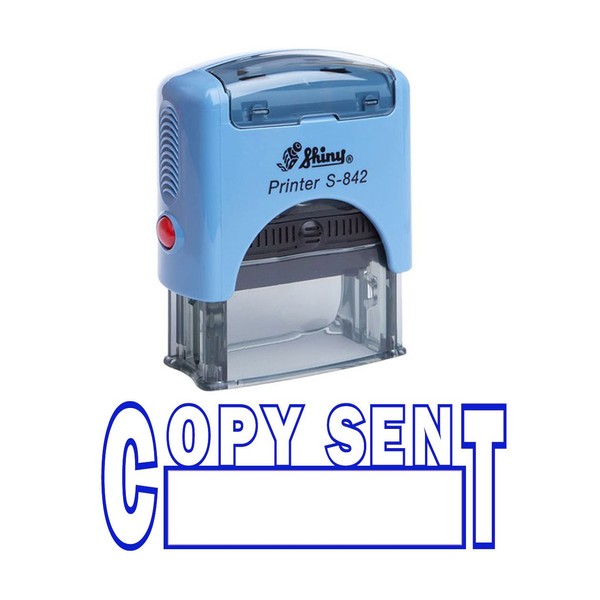 Copy Sent Self Inking Rubber Stamp Office Stationary Custom Shiny