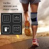 4pc Rodillera Elstica Compresin Para Gym Deportes Correr Negroazul Xl