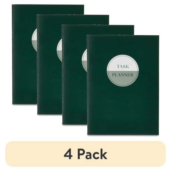 Does not apply (4 pack) Task Planner, Undated, Emerald Green