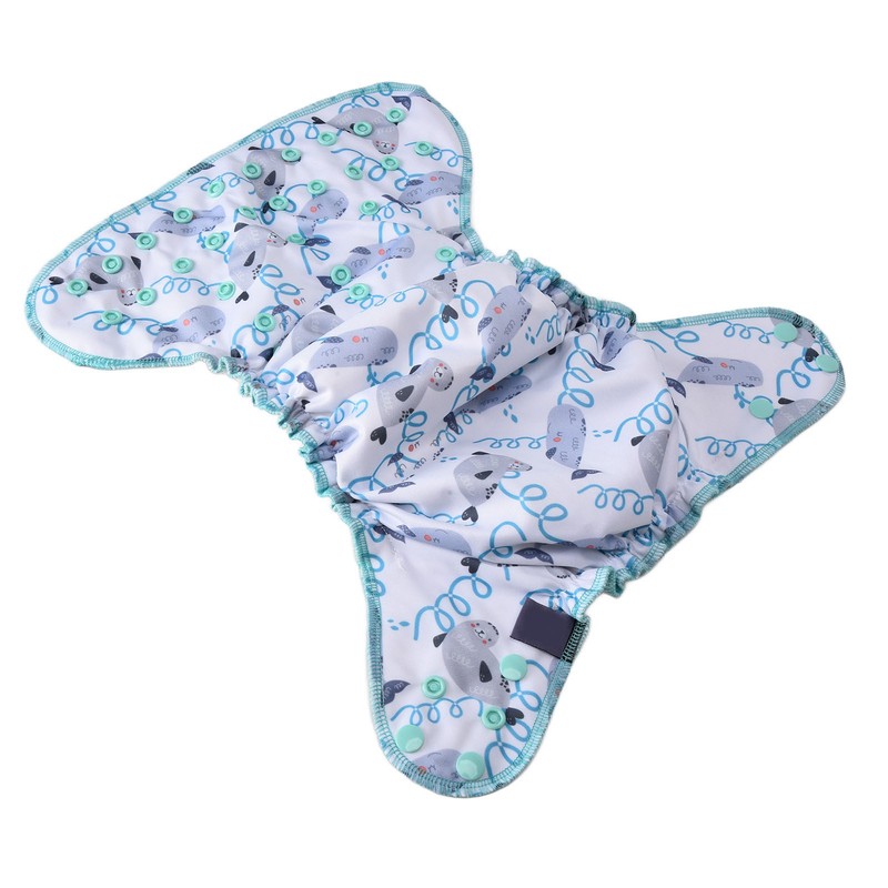 Newborn All in One Diaper Breathable Natural One Size Baby