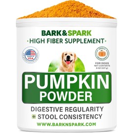 Pumpkin for Dogs - Powdered Fiber Supplement and Stool Softener - Treat Diarrhea, Constipation, Upset Stomach, Food Sensitivity - Improve Digestion - Made in USA - 6.9 ounces - Pumpkin fruit