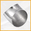 Partuto 2pcs OD 2.5" 45 Degree Stainless Steel Bend Tube