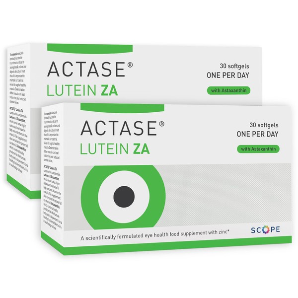 Actase Lutein ZA - Double Pack - Scientifically Formulated Lutein