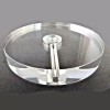 5" CLEAR ACRYLIC LAMP BASES WITH CORD HOLE- 1" THICK