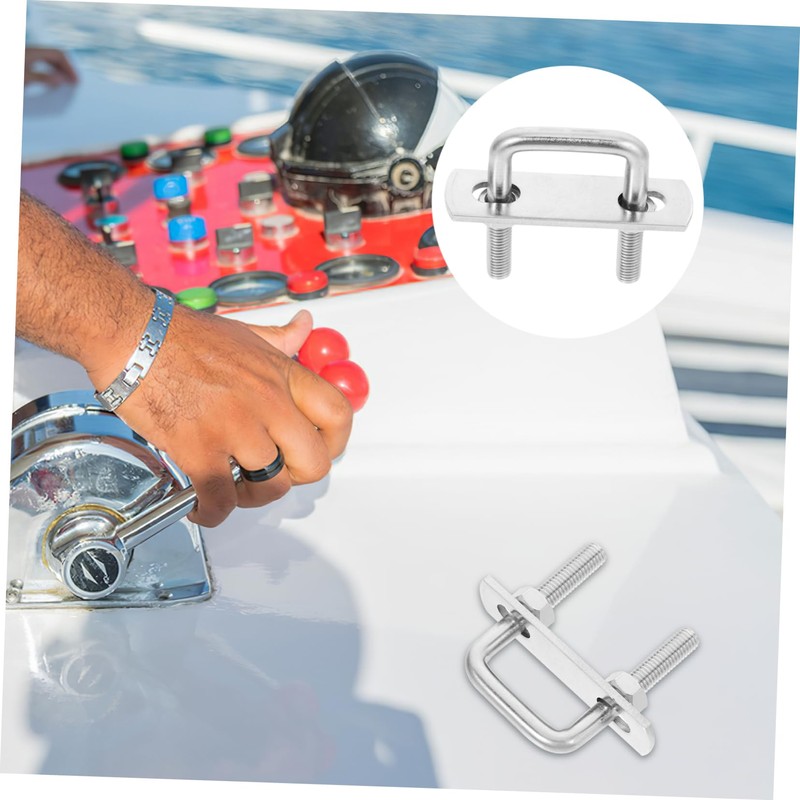 ULTECHNOVO 4pcs Heavy Duty Stainless Steel U-Bolts for Boat Trailers
