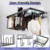 Alyvisun Pack of 2 Shower Shelves Large Capacity with Strong