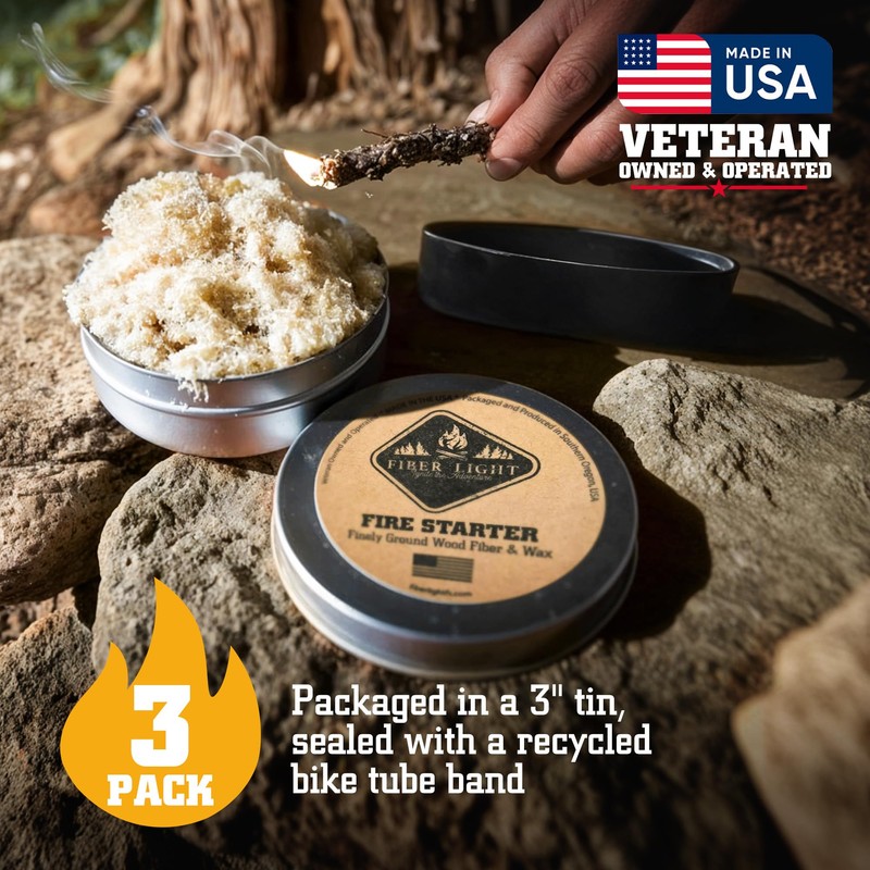 Fiber LIght Fire Starter