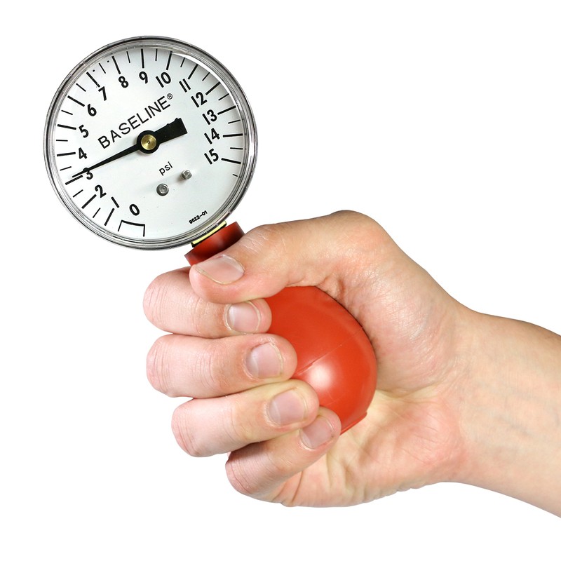 Baseline 12-0292 Dynamometer, Pneumatic Squeeze Bulb 15 PSI Capacity, No