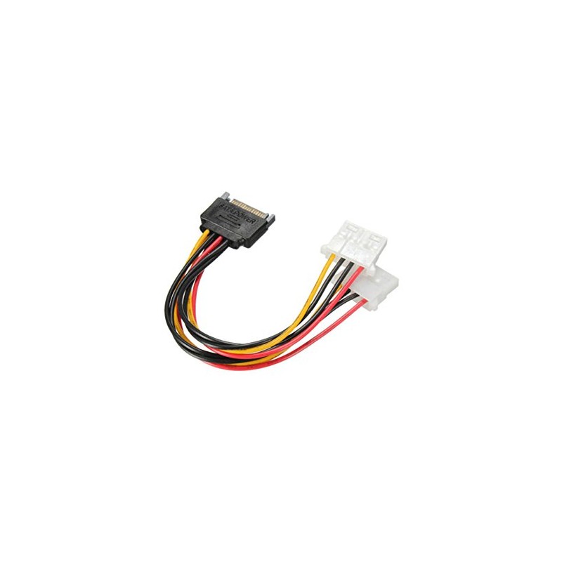 axGear SATA Power 15 pin to Dual 4-pin Molex Conncetor