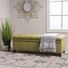 Christopher Knight Home Juliana Fabric Storage Ottoman, Green