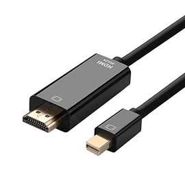 AISENS A125-0458 Mini DP to HDMI Converter Cable, Mini DP/M-HDMI/M, Black, 3.0 m