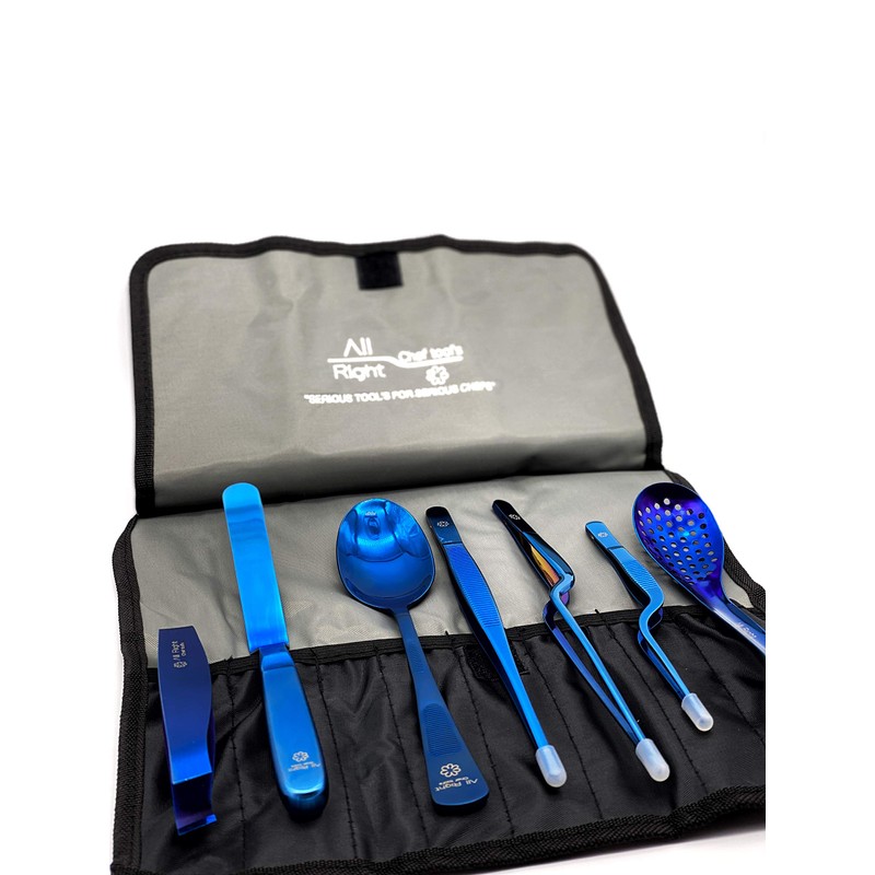 Kit de Emplatado Chef Premium 8 pzas de Montaje/Plating/Repostería/Mixología/Barman/cocina molecular