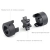 1/2" to 1" L075 Flexible 3-Piece L-Jaw Coupling Coupler Set