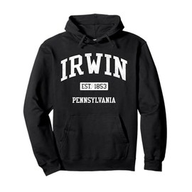 Irwin Pennsylvania PA JS04 Vintage Athletic Sports Pullover Hoodie