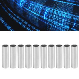 Aluminium pipe, metal pipe, 10 pieces, aluminium pipe, round pipe, straight pipe, shaft, 12 mm inner diameter, 14 mm outer diameter, blow pipes, aluminium composite pipe, pipe posts, metal rods