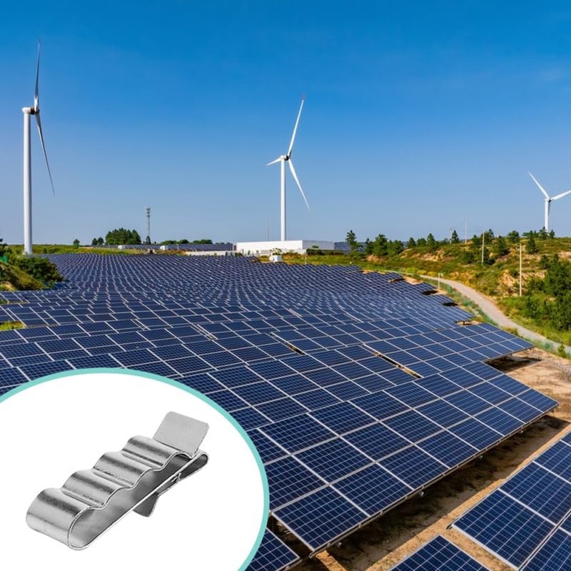 BUGUUYO Photovoltaic Cable Clamp Solar Panel Wire Clips 4 Harness