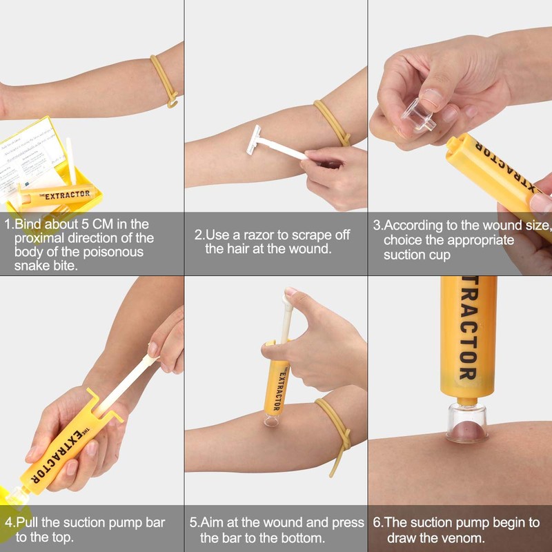 Snake Bite Kit, Bee Sting Kit, Emergency First Aid Supplies,