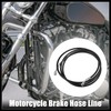 Hihaha Motorcycle Hydraulic Brake Line Oil Hose Pipe 220cm Black