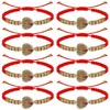 MESARCH 8Pcs Red Rope Virgen de Guadalupe Bracelet San Judas