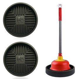 2 Pcs Toilet Plunger Mat Holder, Plunger Tray for Air Drying