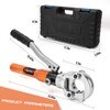 Copper Pipe Crimping Tool - with 1/2", 3/4", 1" Jaws,