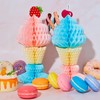 Outus 4 Pcs Ice Cream Honeycomb Centerpiece Sundae Table Centerpiece