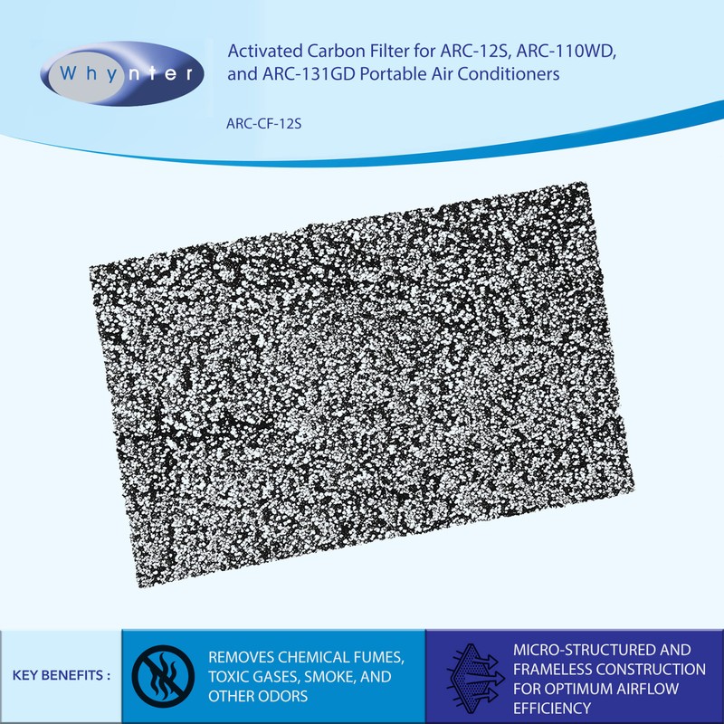 Whynter ARC-CF-12S Filter Replacement for Portable Air Conditioner Model ARC-12S
