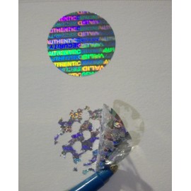 SDM Security Labels SV25 500 SVAG 1" Circle Security Warranty Void Hologram Tamper Evident Stickers