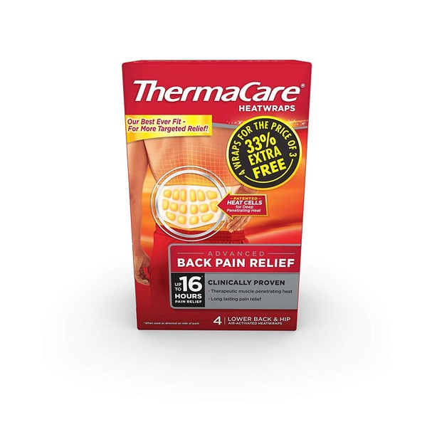 ThermaCare Lower Back Heat Wrap Pack of 4