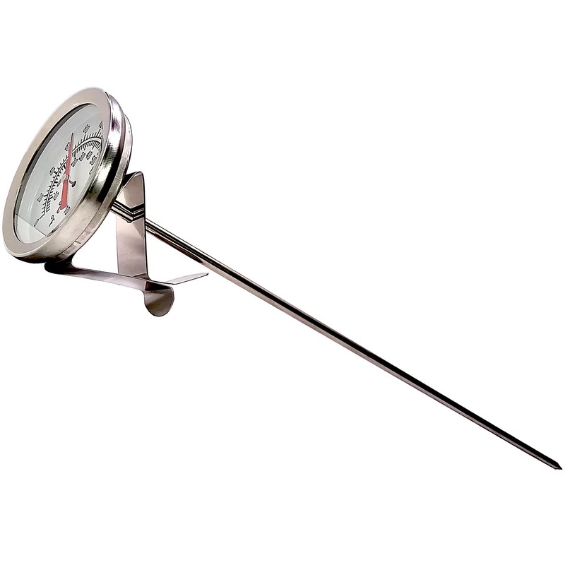 Home Brew Ohio Brewcraft Dial Thermometer Kettle Pot, Stainless Steel,