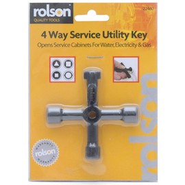 Rolson 22460 Four Way Service Utility Key