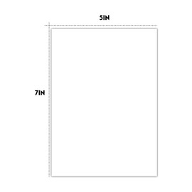 Golden State Art, Pack of 100 5x7 Backing Board