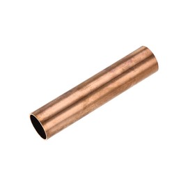 sourcing map Copper Round Tube, 22 mm OD 1 mm, Wall Thickness 10 cm Length, Straight Pipe