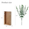 Dahey Dahey 2 Pack Wood Wall Planter Vase with Artificial