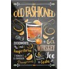 schilderkreis24 Cocktail Recipe "Old Fashioned" Magnet Alcohol Spirits Decorative Fridge