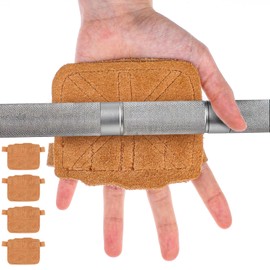 AOZUO 4Pcs Weight Lifting Gloves, Weightlifting Gloves Gym Gloves for Women Men Workout Gloves for Protection Grip Shock Absorption Fitness Training Exercise Gloves Cycling Pull-Up(Brown)