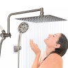 Hibbent Shower Faucet Set w/Handheld Kit Rainfall Shower Head Combo