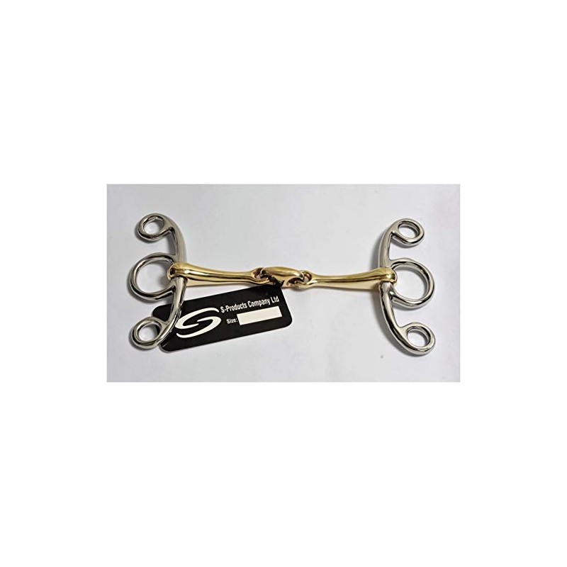 S-Products ELEVATOR GERMAN SILVER LOZENGE MOUTHPIECE SNAFFLE JUMPING HORSE SHOW