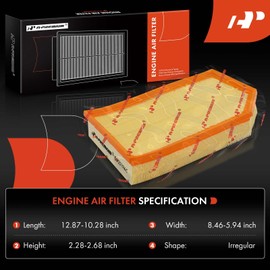 A-Premium Engine Air Filter Compatible with Volvo XC90 2003 2004 2005 2006, 2.5L 2.9L, Replace# 8638600