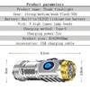 German Three-Eyed Monster Mini Flash Super Power Flashlight, Thumb Flashlight