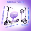 Nattork Kick Scooter for Teens Adults, Max Load 240 LBS,