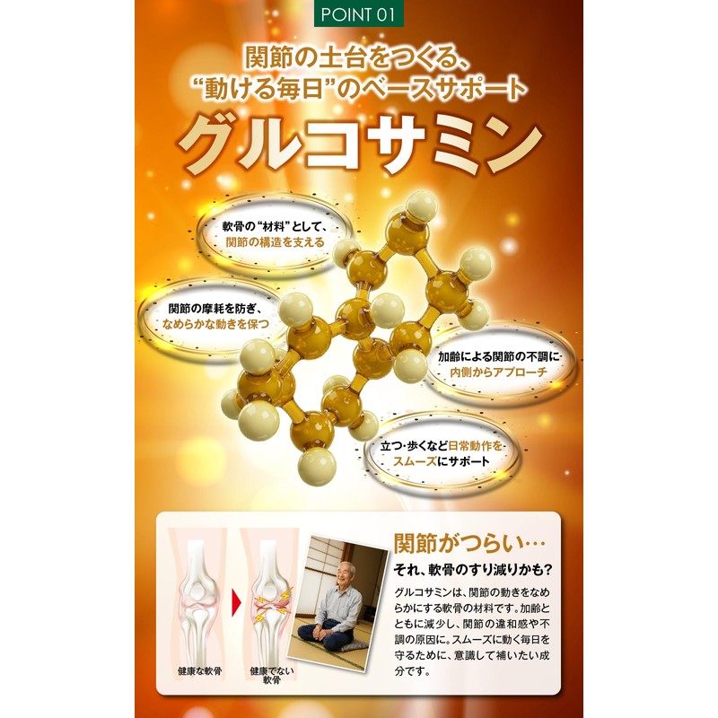 グルコサミン＆コンドロイチン VITAL サプリ