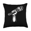 Plumber Fist Wrench Pipe Plumbing Pipefitter Pride Throw Pillow