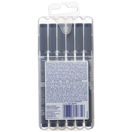 Staedtler 308 SB6P Pigment Liner Fineliner Technical Drawing Pens Assorted Line Width - Set of 6