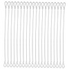 Ciieeo 20pcs Stainless Steel Safety Cables with Loops Antidrop Design