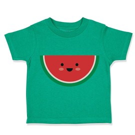 Toddler T-Shirt Fruit Watermelon Cotton Fruit Boy & Girl Clothes Watermelon Baby Funny Tee Kelly Green Design Only 4T